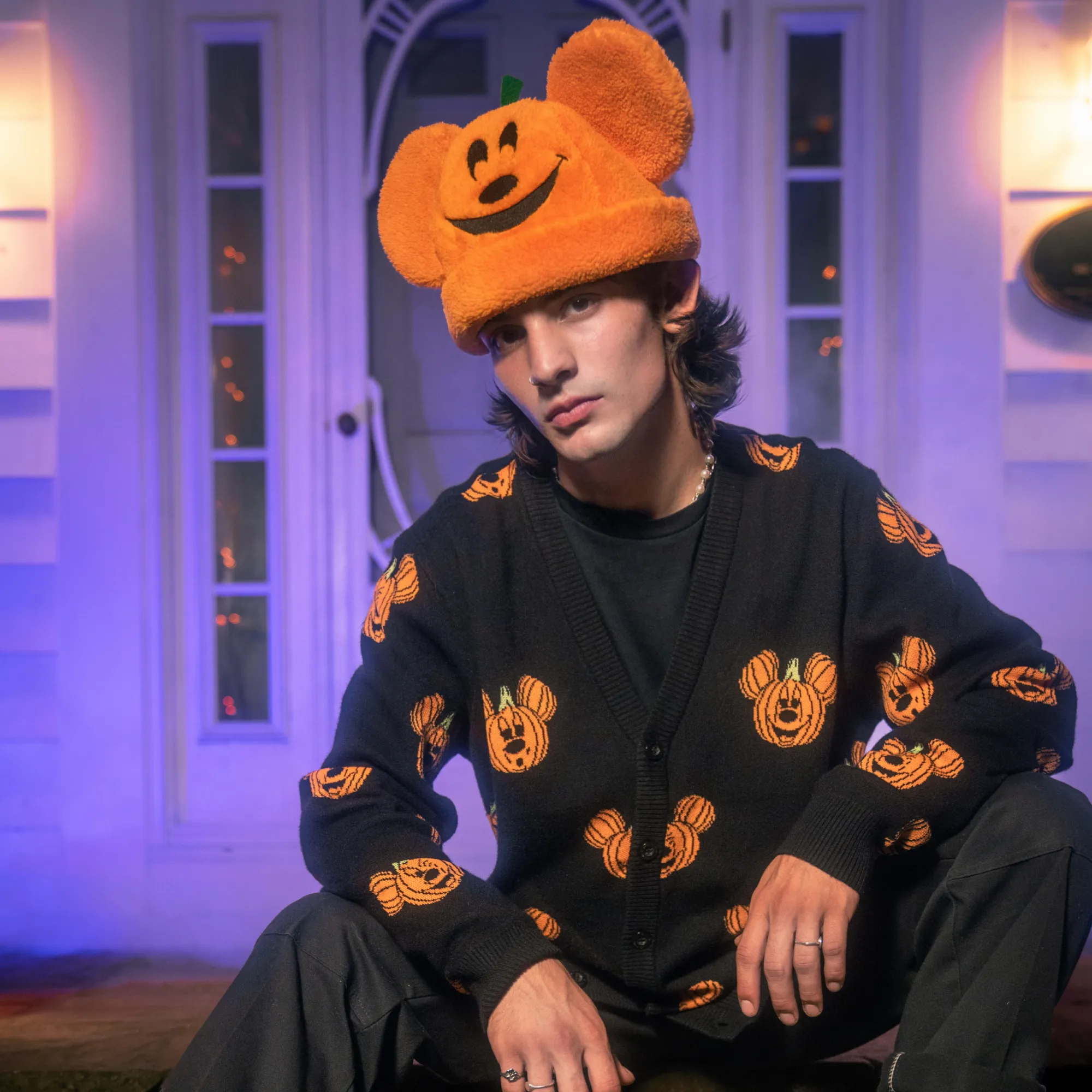 Sherpa Mickey Pumpkin Beanie