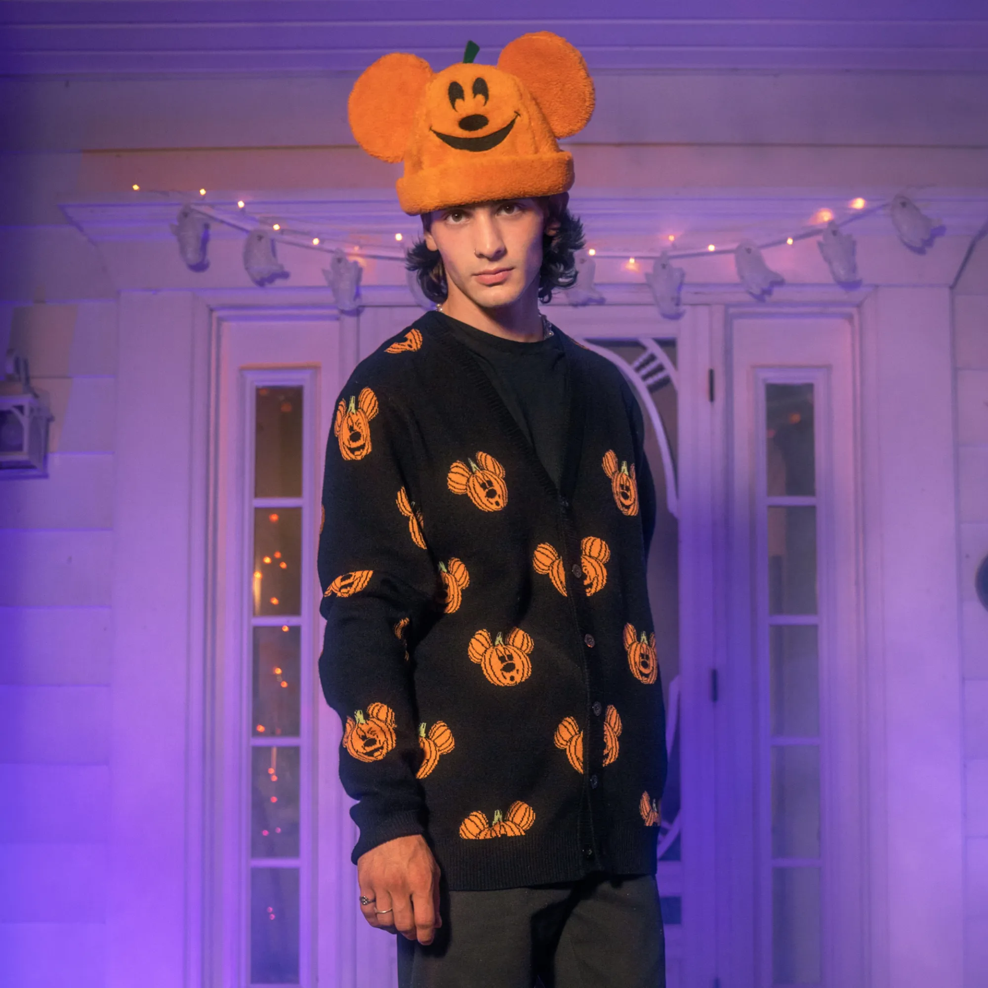 Sherpa Mickey Pumpkin Beanie