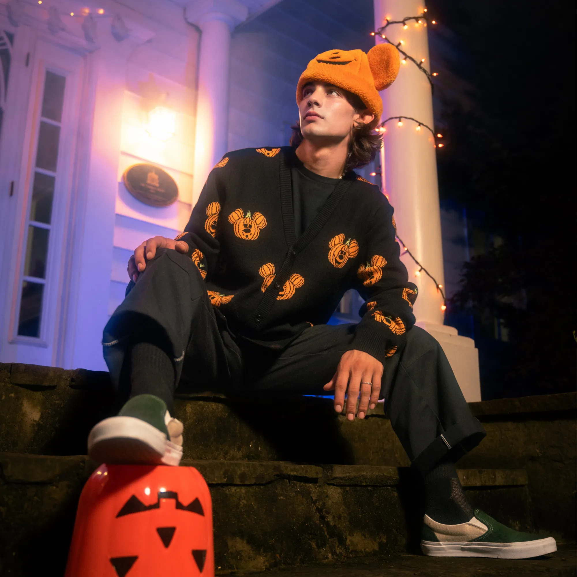 Sherpa Mickey Pumpkin Beanie