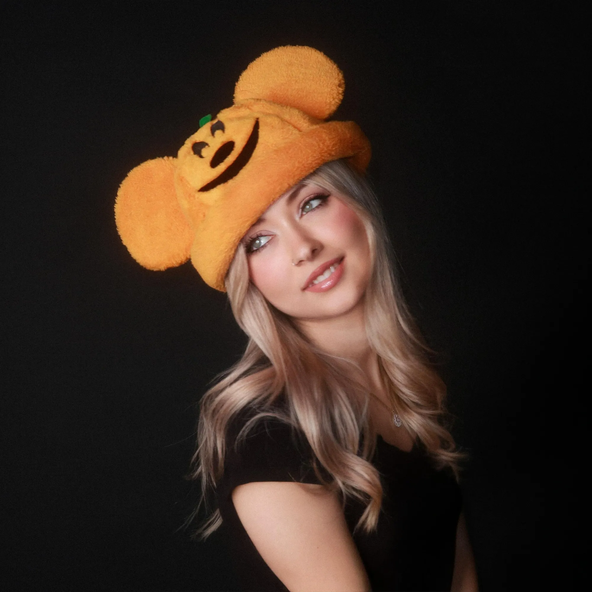 Sherpa Mickey Pumpkin Beanie