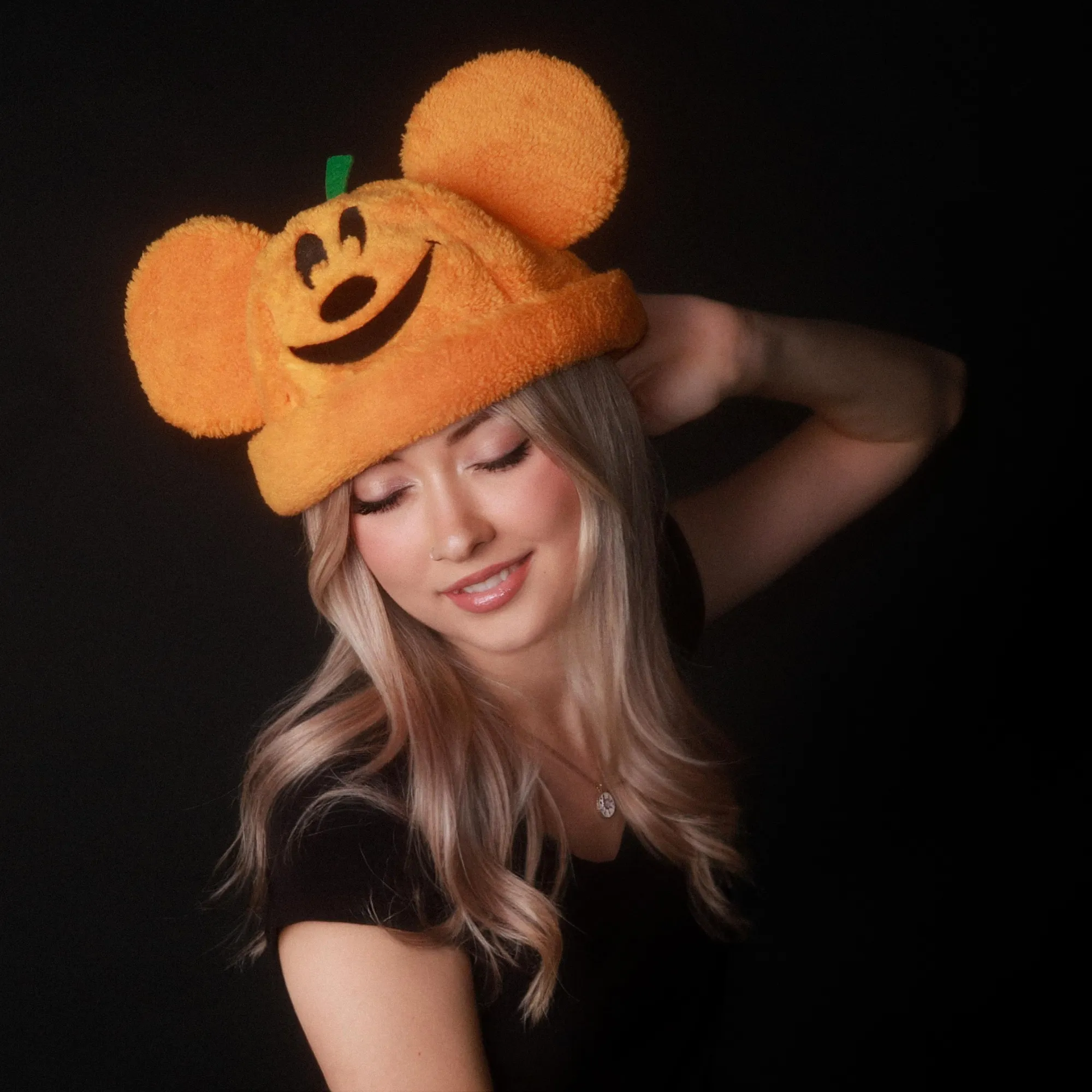 Sherpa Mickey Pumpkin Beanie