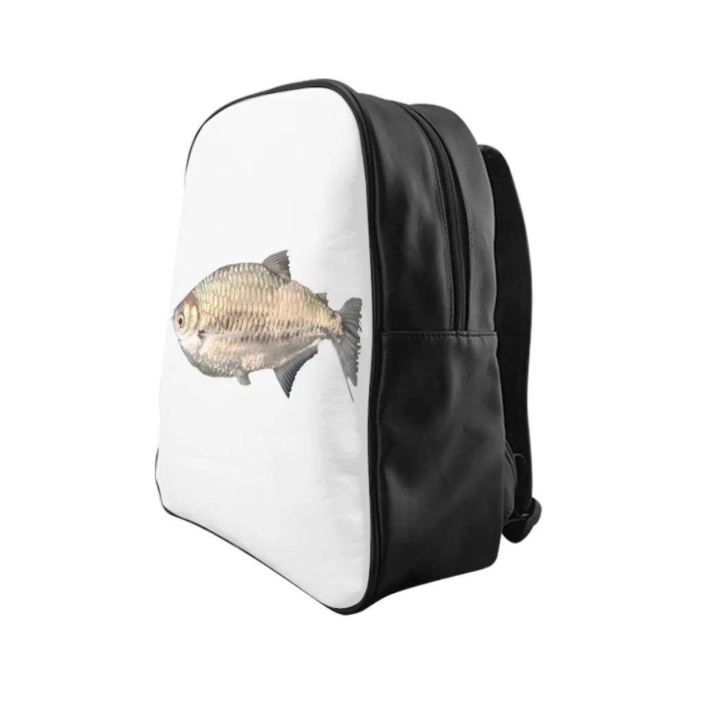 Silver Fish School Backpack