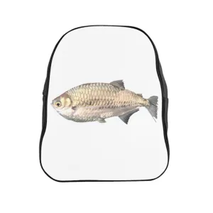 Silver Fish School Backpack