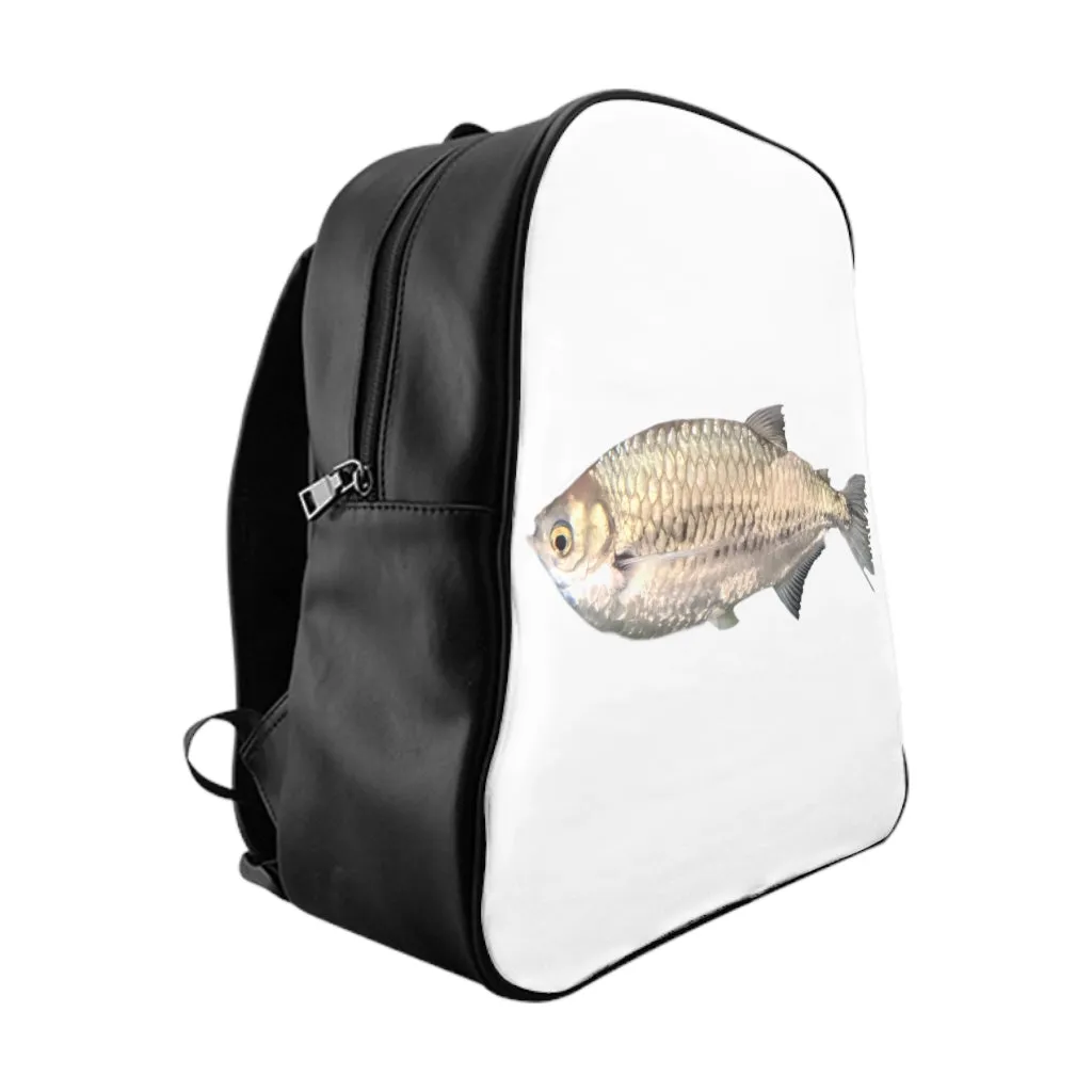 Silver Fish School Backpack