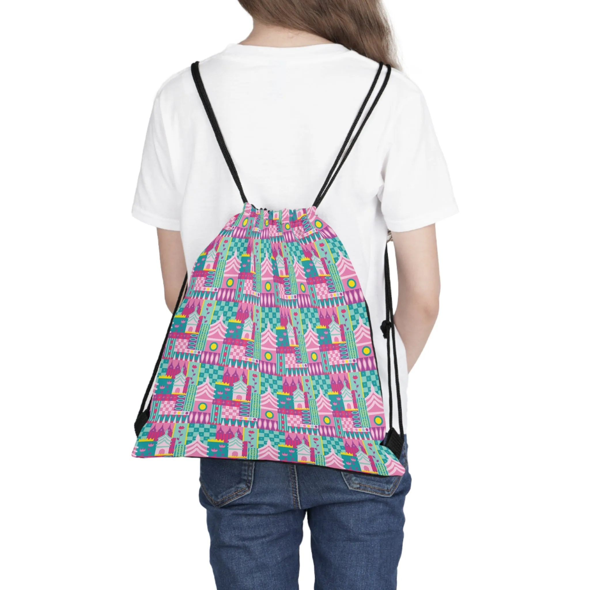 Small World Drawstring Bag