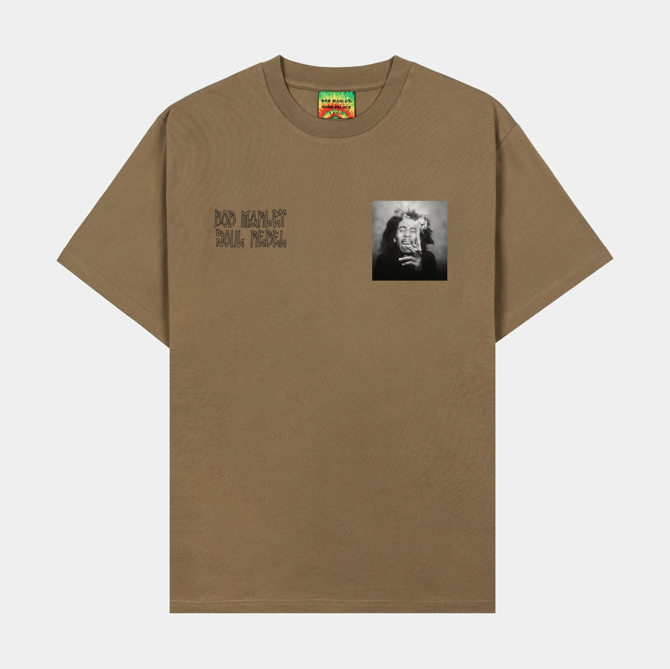 SP x Bob Marley Rebel Mens Short Sleeve Shirt (Taupe/Black)