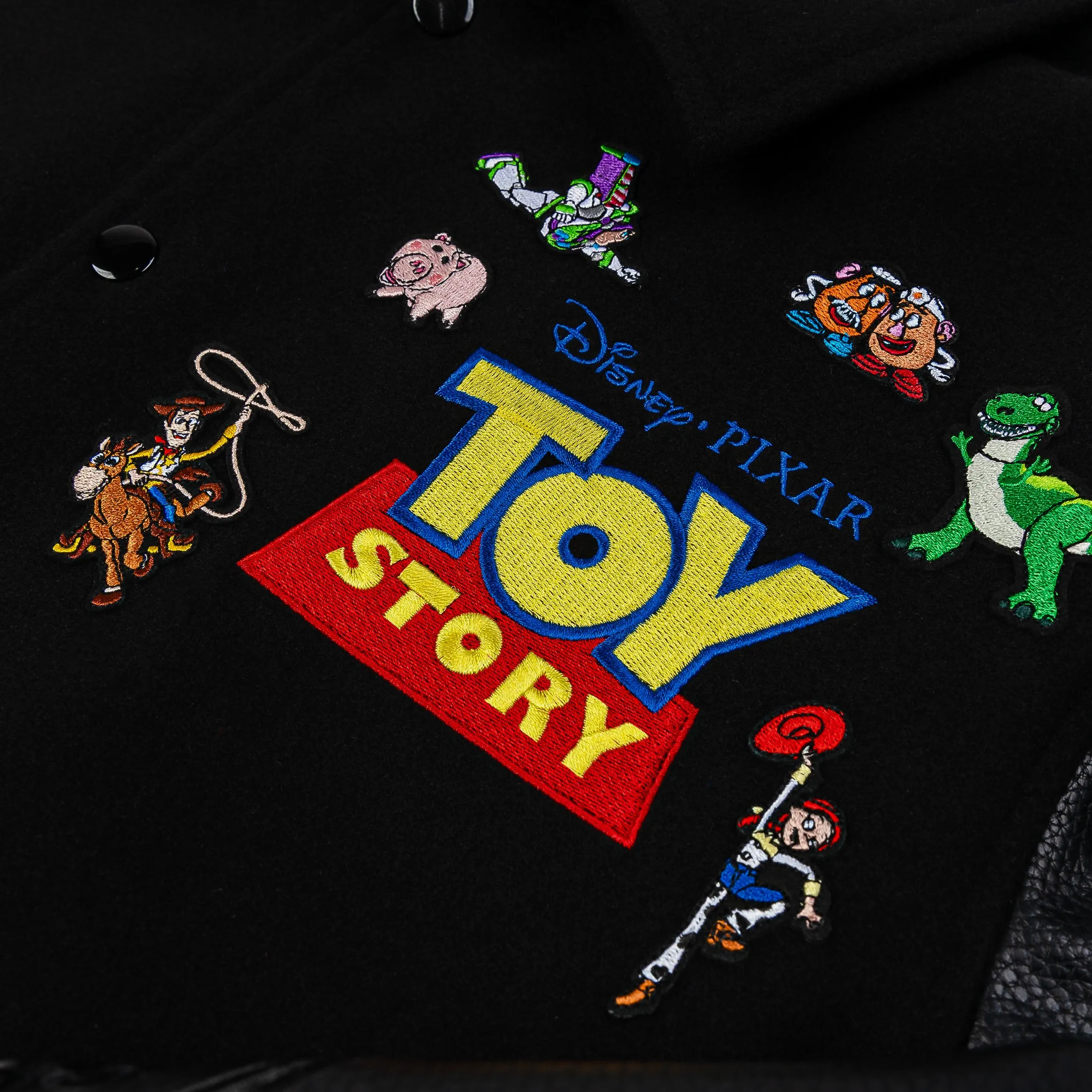 Toy Story By Shoe Palace Varsity Mens Jacket (Black/Yellow)