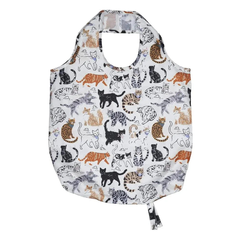 Ulster Weavers Reusable Roll-Up Bag - Feline Friends