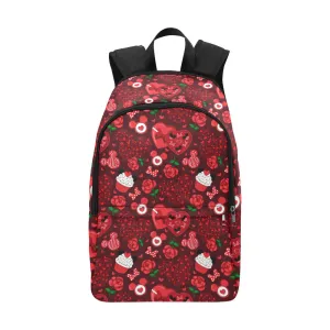 Valentines Day Candy Fabric Backpack