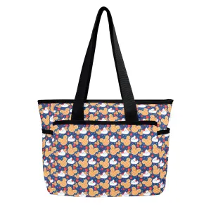 Waffles Large Capacity Insulated Tote Bag