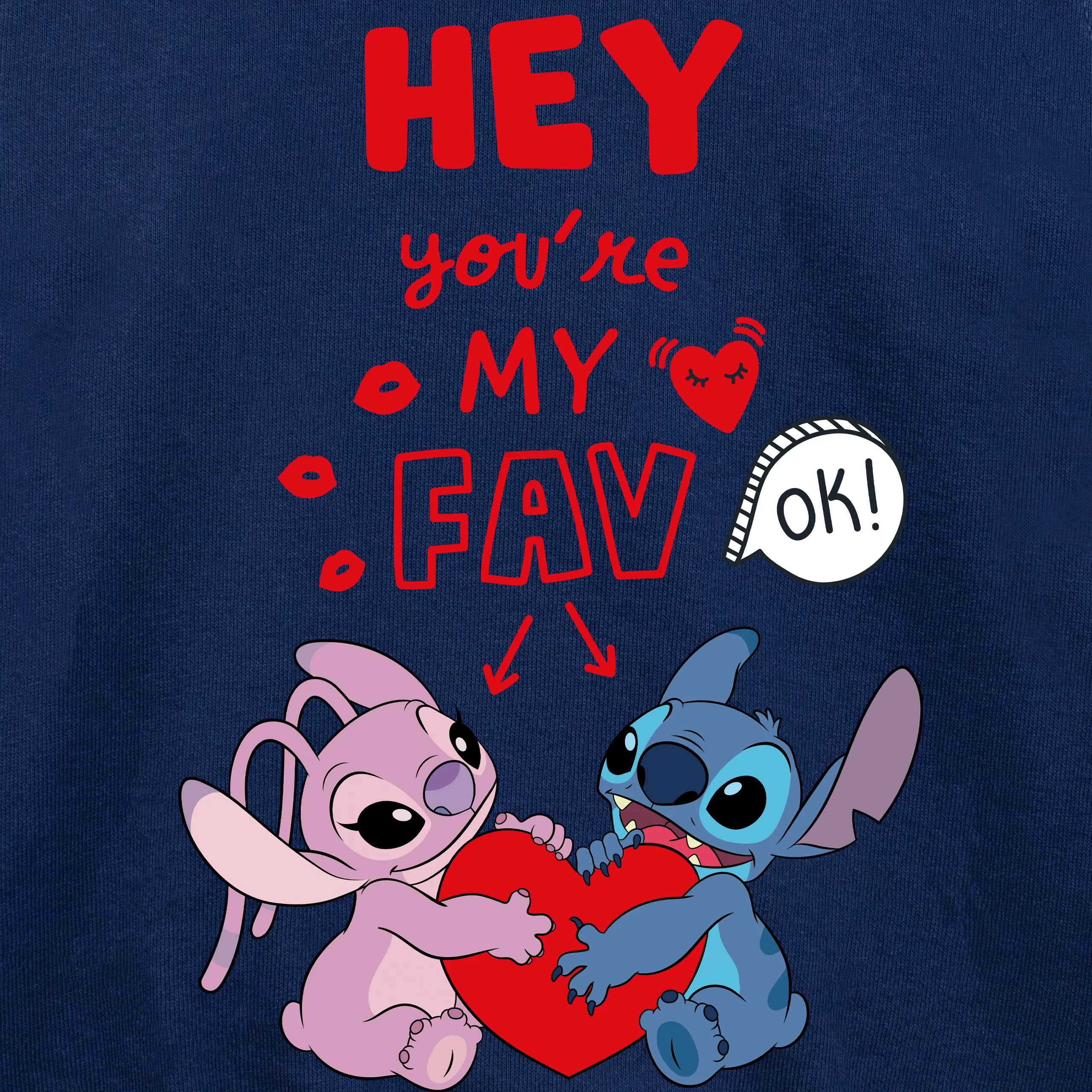 Womens Lilo and Stitch Valentines Sweatshirt