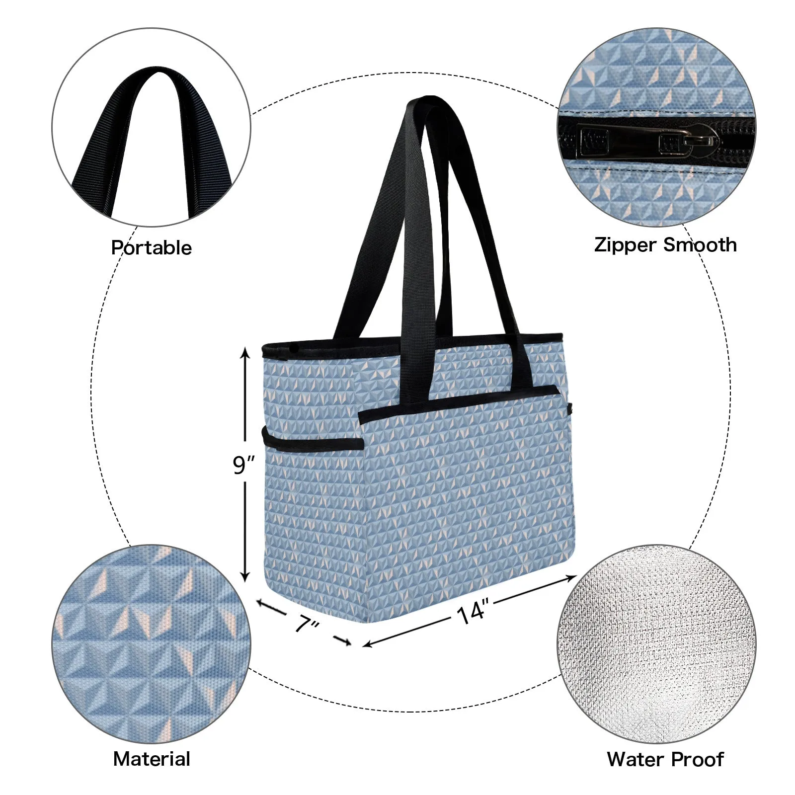 World Traveler Large Capacity Insulated Tote Bag