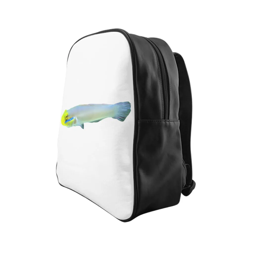 Yellow and White Fish School Backpack